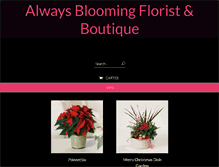 Tablet Screenshot of alwaysblooming.com